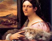 塞巴斯蒂亚诺 德尔 皮翁博 : Portrait of a Young Woman called  Dorotea